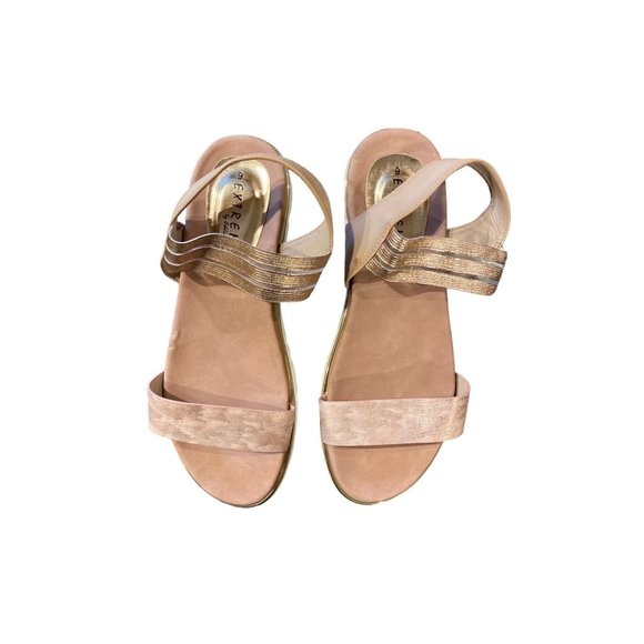 Extreme by Eddie Marc Rose Gold Sandals Size 9 - Picture 1 of 11